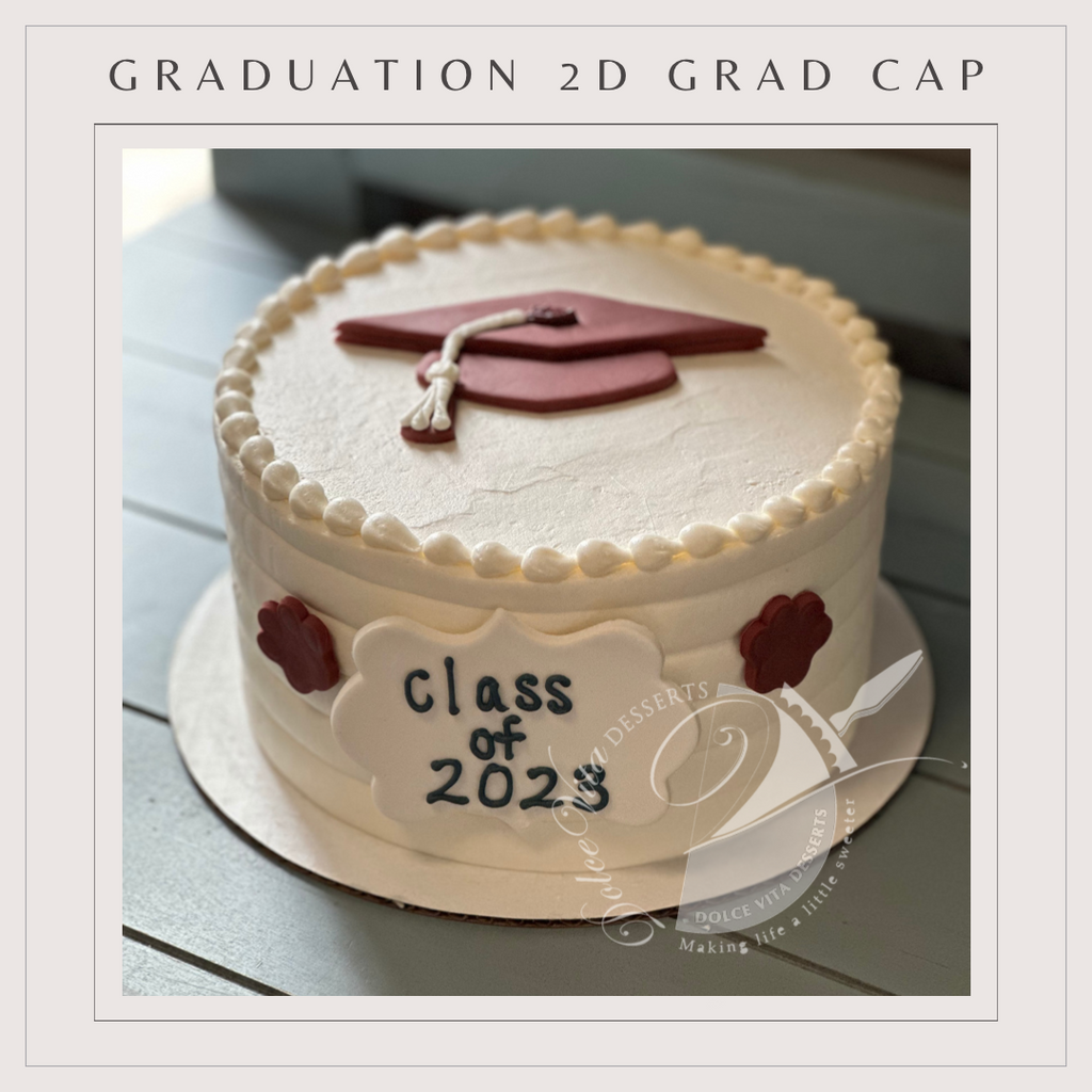 Grad Cap Topper| College Graduation Cake | High School Graduation Cake –  Rolling In Dough Bakery
